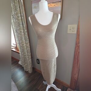 Elegant Beige Maxi Dress